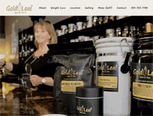 Tablet Screenshot of goldleafspiceandteas.com